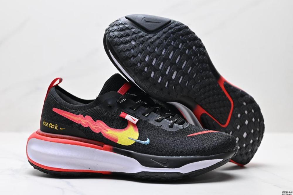  Nike Invincible 3 Road Unisex Running Shoe - Black/Red - E