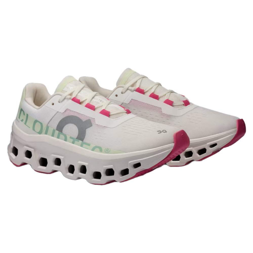 On Cloudmonsterスニーカー ホワイト/ピンク On Cloud Monster White Pink Unisex Shoe - E-SEVEN STORE