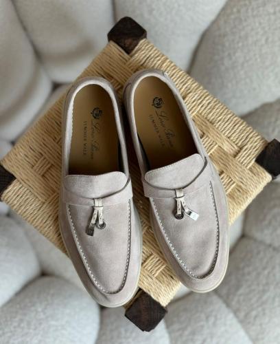 Loro Piana モカシン ベージュ 35 Loro Piana（ロロ・ピアーナ）の「オープン・ウォーク（モカシン