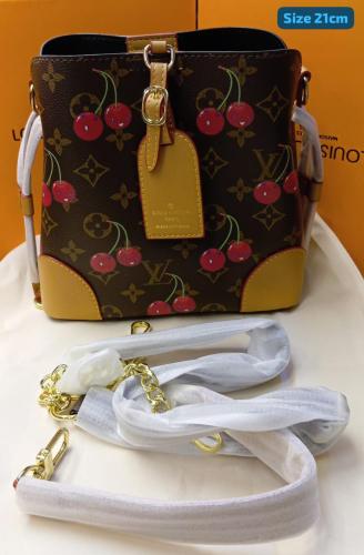 Louis Vuitton Mini Monogram Denim Bag with Gold Lock - E-SEVEN STORE