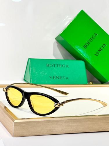 Bottega Conti Cat Eye Sunglasses for Women Black Yellow Lens - E