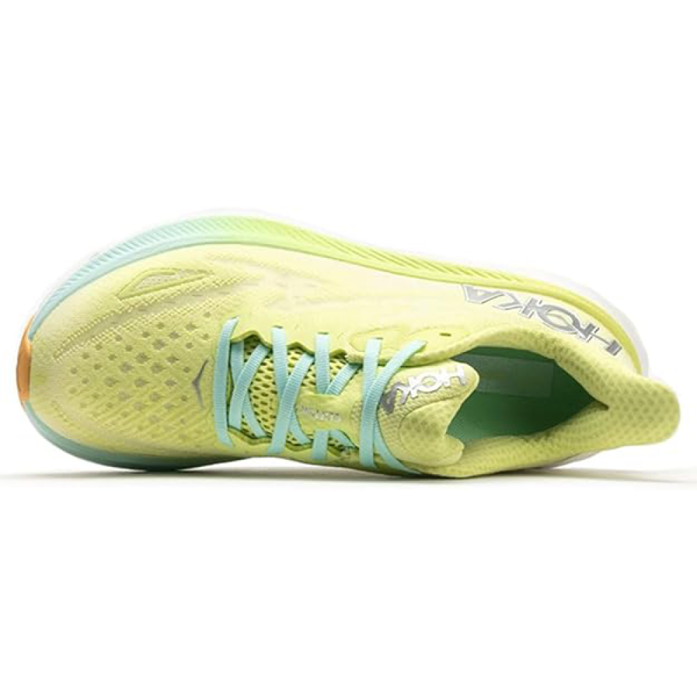 KOHH千葉雄喜タオル Billionaire Minds YELLOW T20 Hoka Clifton 9 Mesh Running Shoes, Lemon Yellow - E-SEVEN STORE