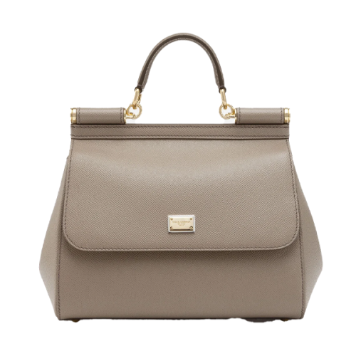 25SS new/Dolce & Gabbana シシリースモールトートバッグ Bag ブラックのウィメンズ SICILY スモール ショッピングバッグ