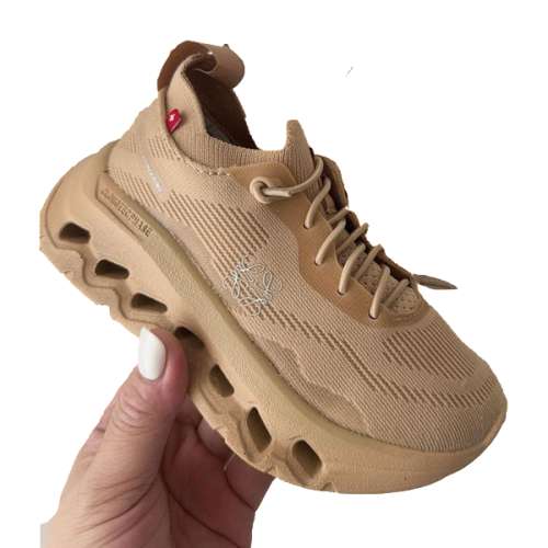 On Cloud Tilt x Loewe Kids Sneakers Dark Beige - E-SEVEN STORE