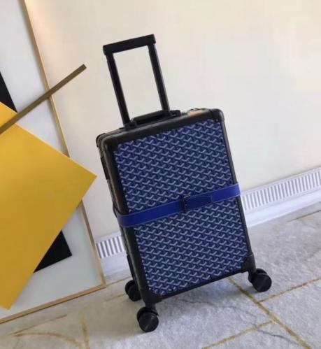 Goyard Monogram Spinner Suitcase in Navy E-SEVEN STORE