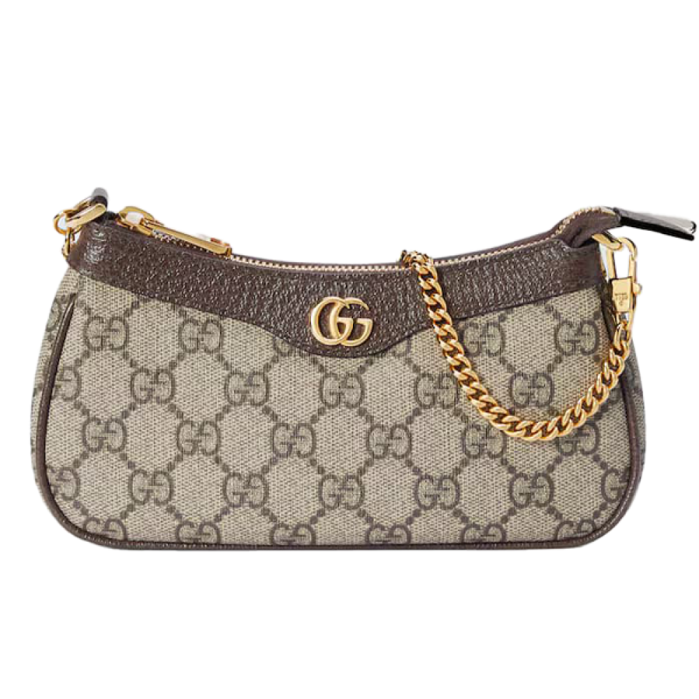 GUCCI バッグ Gucci Ophidia Brown Women's Handbag with Brand Logo - E-SEVEN STORE