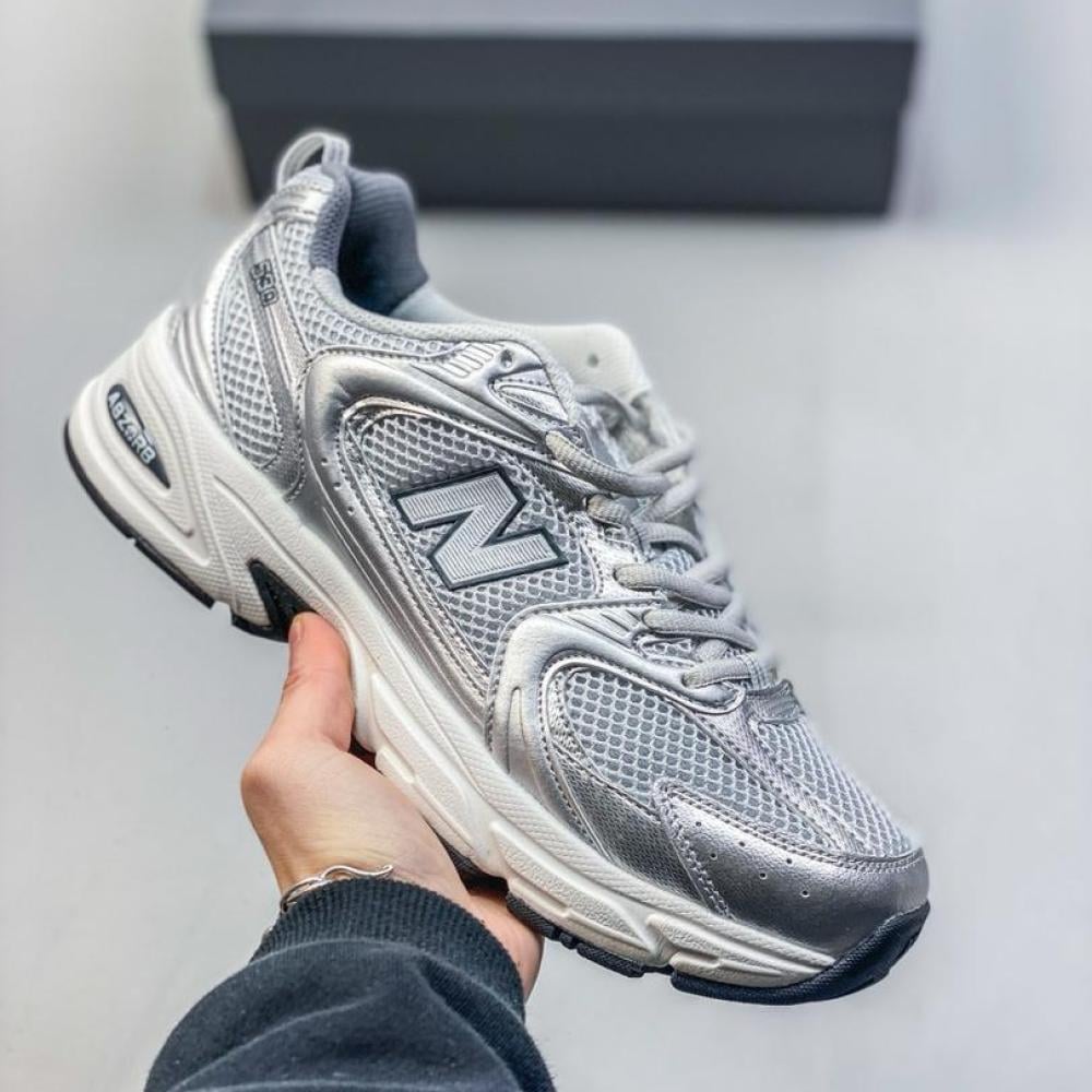 SA New Balance 530 Unisex Mesh Shoes - Grey Silver - E-SEVEN STORE