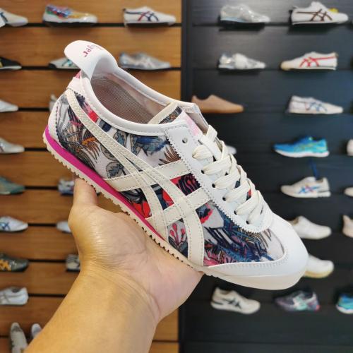 Onitsuka Tiger Mexico 66 White Colorful Print Running Shoes E