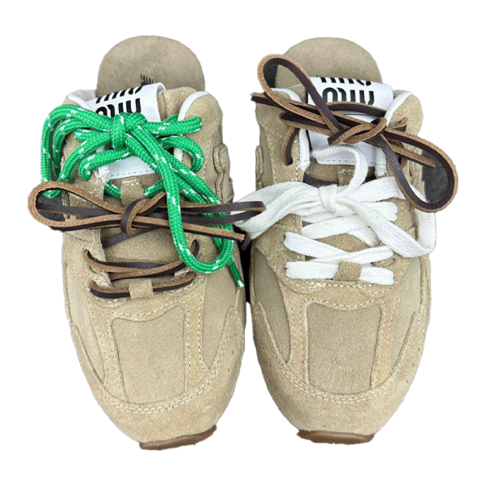 Miu Miu Green Shoes Miu Miu Olive Green Silk Satin Ballerina