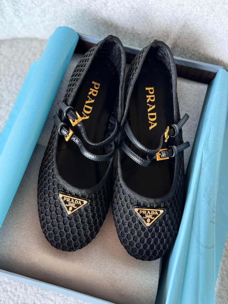 【PRADA】最新作★ BALLERINA フラットシューズ PRADA プラダ シューズ フラットシューズ 1F567N069 バレリーナ