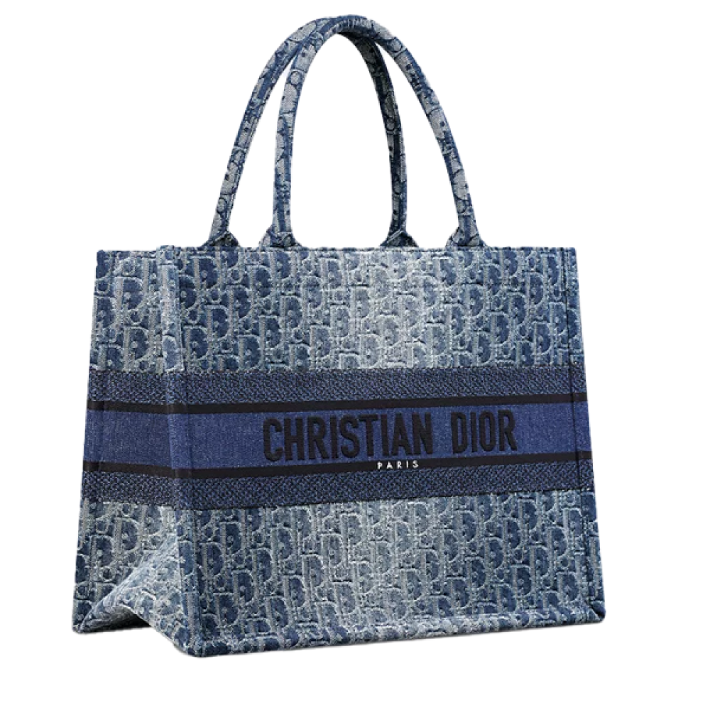 Dior tote bag in jeans blue - E-SEVEN STORE