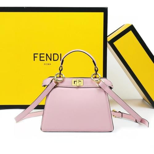 Fendi Peekaboo Women's Pink Shoulder Bag E-SEVEN STORE - Main Image