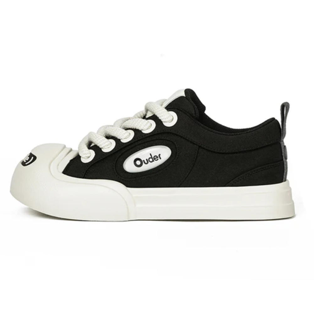 Ouder Smiler Unisex Walking Shoe Black White