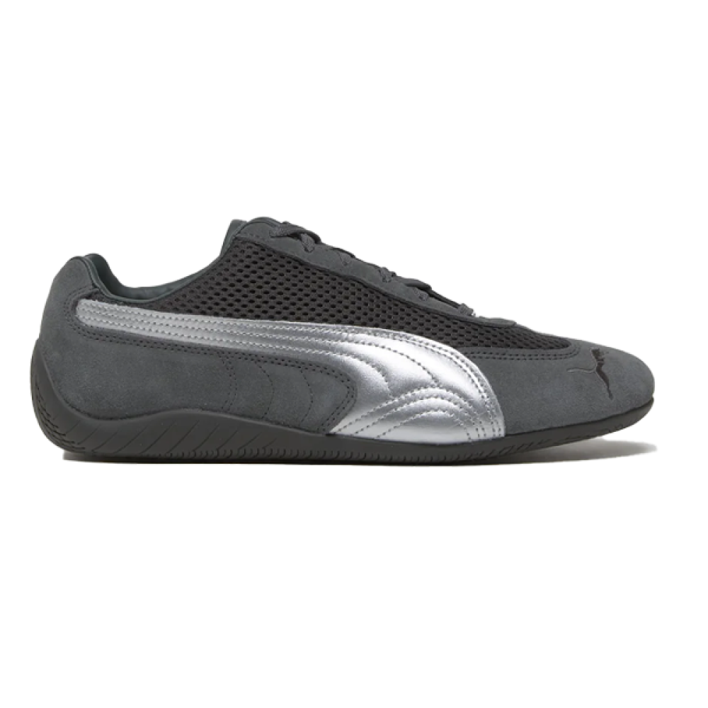 Puma Speed Cat OG Mesh Sneaker in Dark Grey Black