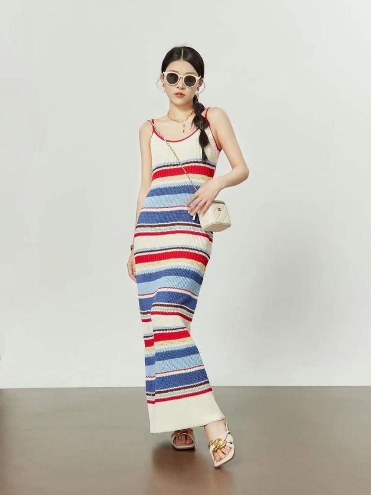 Chanel long summer dress, open, suitable for the beach, in