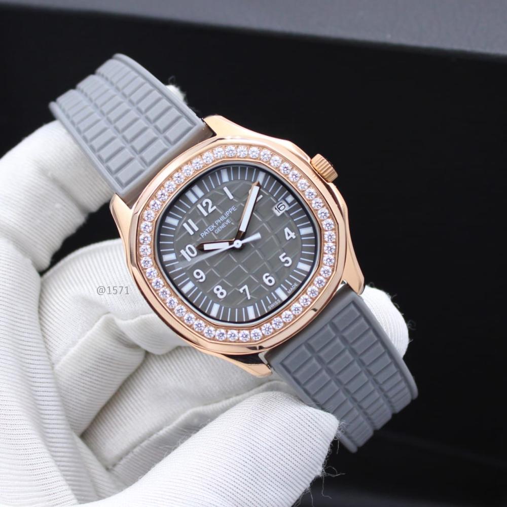 Stylish Patek Philippe Aquanaut Watch in Grey and Gold - E-SEVEN STORE