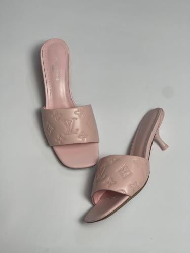 Louis Vuitton Women's Light Pink Heeled Sandal | ESEVEN STORE