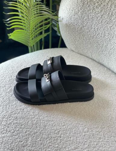 Hermes Jackson Men's Summer Slippers in Black - E-SEVEN STORE