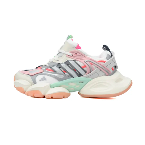 Adidas XL Runner Deluxe Shoes Pink Grey Green - E-SEVEN STORE
