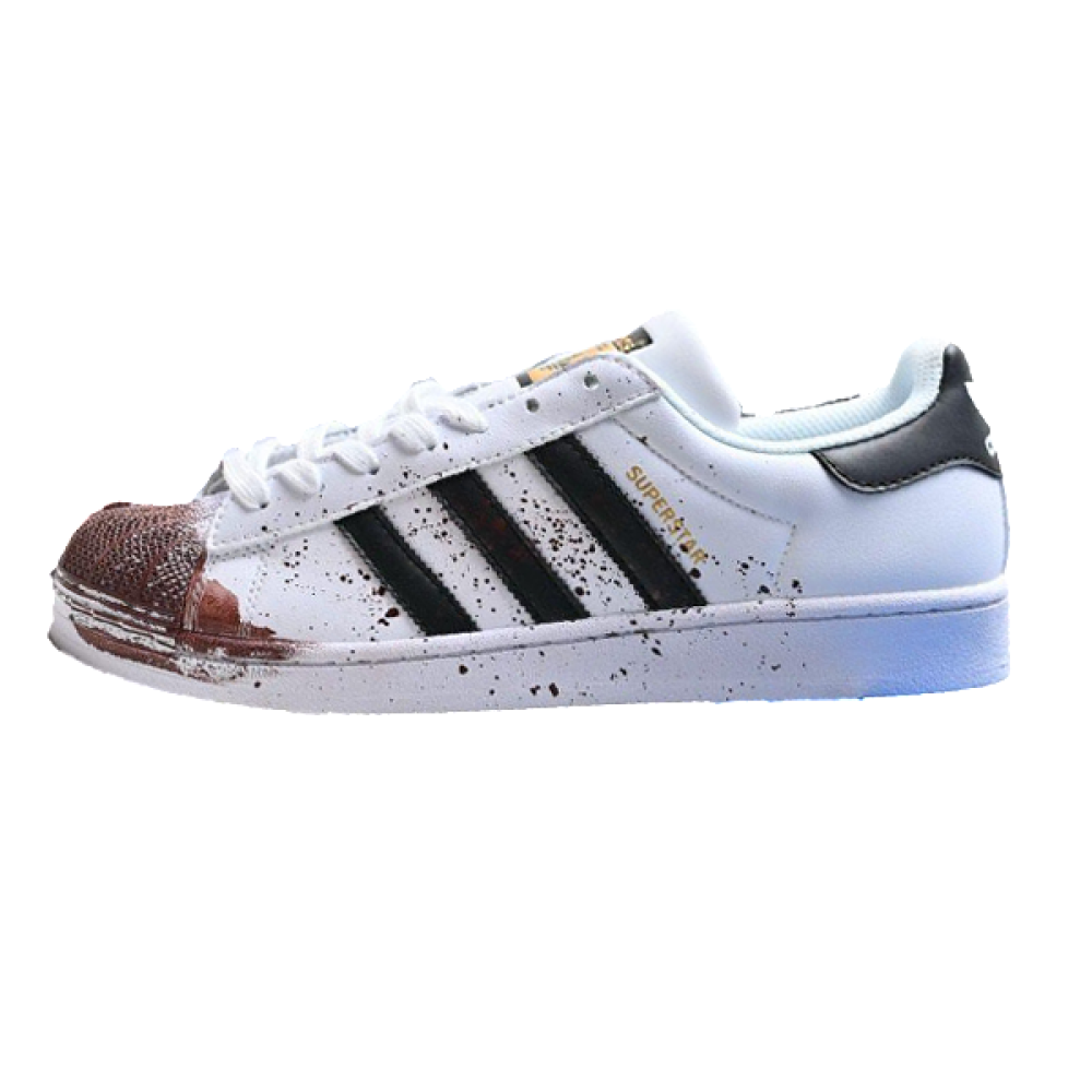 ◆送料無料◆ADIDAS◆SUPERSTAR◆UNISEX◆ Adidas Superstar White and Brown Unisex Sneakers - E-SEVEN STORE