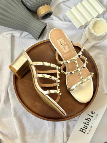 Chanel Women's Black Leather Flat Slipper Open Sandal - E-SEVEN STORE