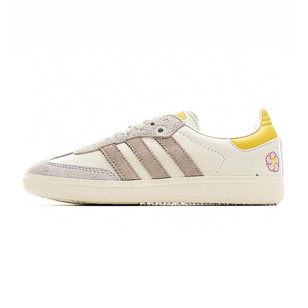 Adidas Samba Women's Sport Sneakers, White, Beige, Yellow