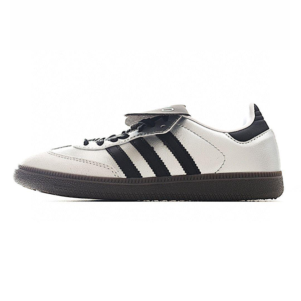 شوز اديداس سامبا لون بأبيض مع تفاصيل أسود
