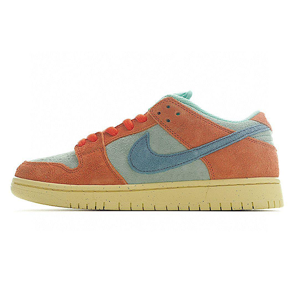 Nike Dunk Low Unisex Sneakers, Orange Blue