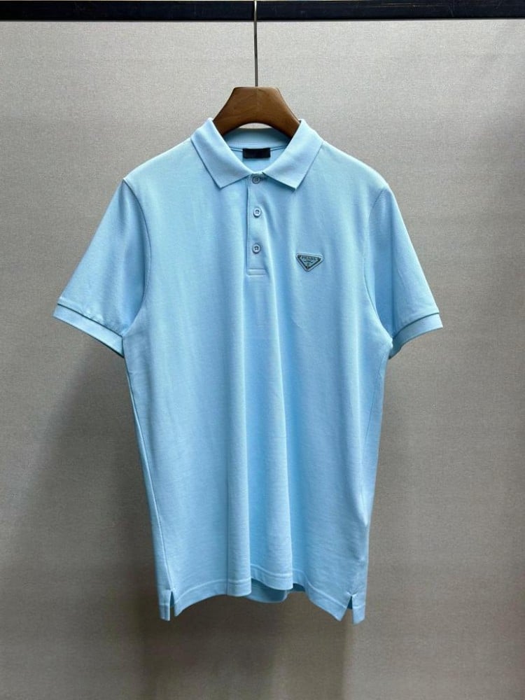 Prada Master Quality Sky Blue Polo T-Shirt