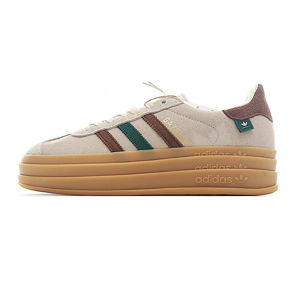 Adidas Gazelle Unisex Sneakers Dark Beige with Brown with