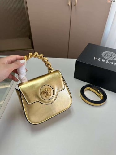 Saint Laurent Pocket Bag in Leather, 17cm, Honey - E-SEVEN STORE