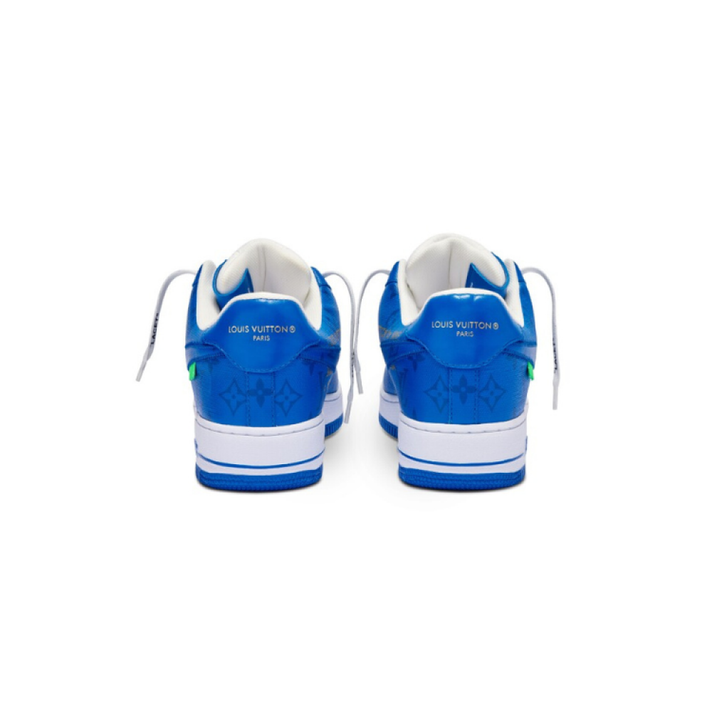 Louis Vuitton Nike Air Force 1 Blue Review 