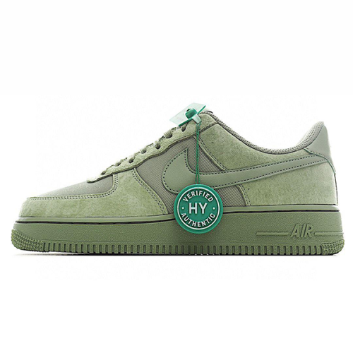 suede green air force ones