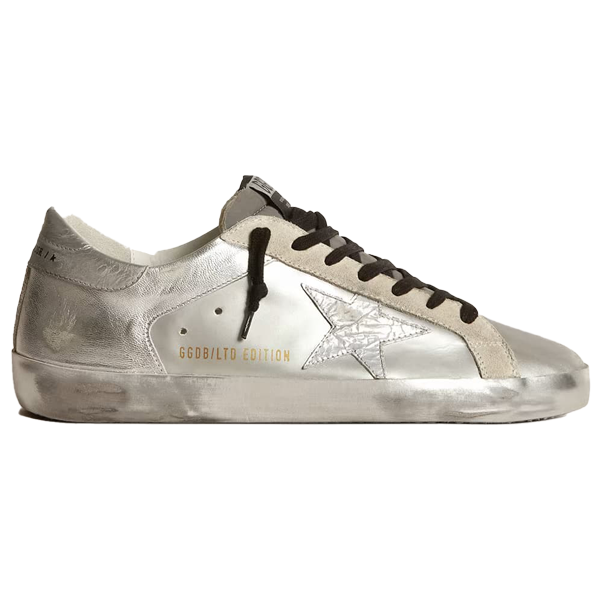 فلات شوز نسائي غولدن غوس ميتاليك سيلفر