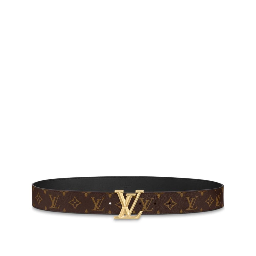 LOUIS VUITTON ブラウンレザーベルト Louis Vuitton Monogram Men's Belt Brown with Black - E-SEVEN