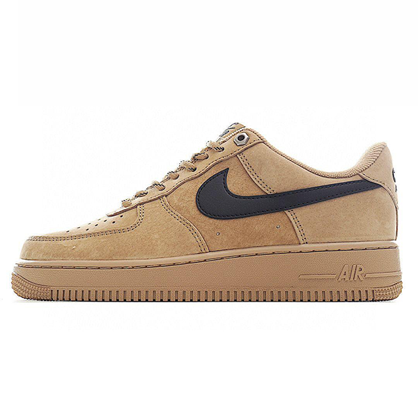 Nike Air Force 1 Men's Flat Sneakers - Dark Beige
