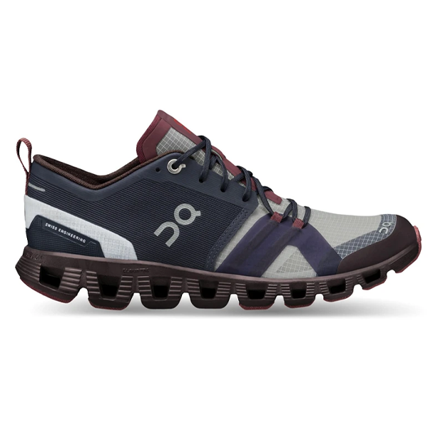 On Cloud X3 Running Shoe - Grey Black Navy
