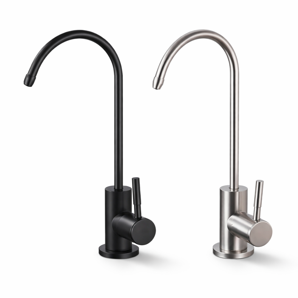 صنبور جهاز التحلية الفاخر بلون فضي و اسود | faucet luxury water purifier