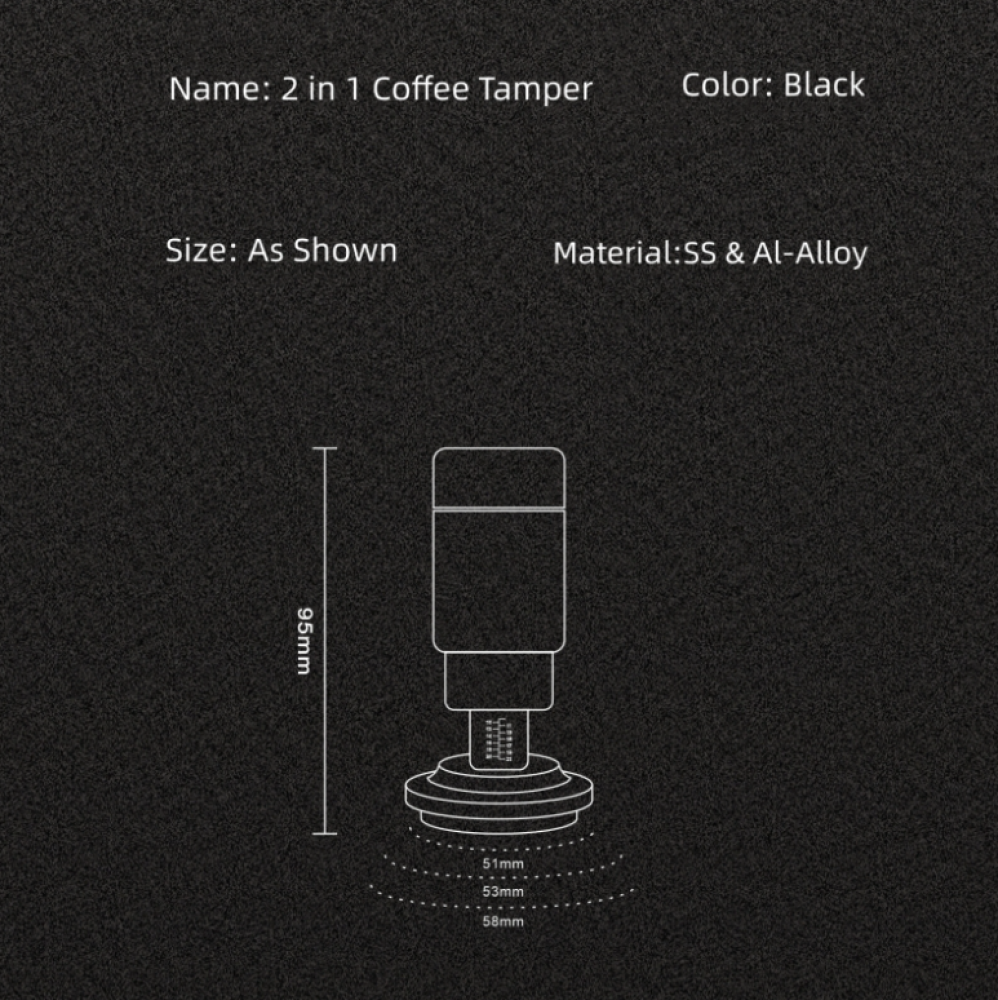 تامبر و مفكك ستيل 2 في 1 - أسود | Tamper 2 In 1