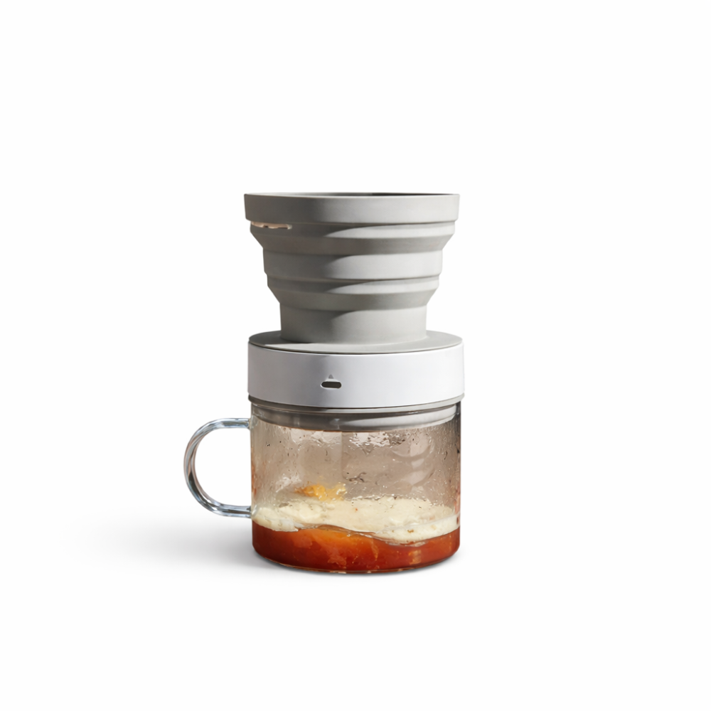 صانعة قهوة قابلة للطي و التنقل - مع كوب | Coffee Maker