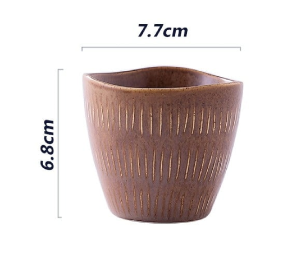 كوب سانسا المائل 170 مل - 4 الوان | CUP CERAMIC