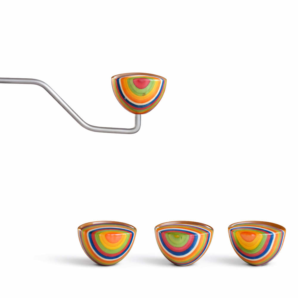 مقبض خشبي ملون للمطاحن | Knob Colors