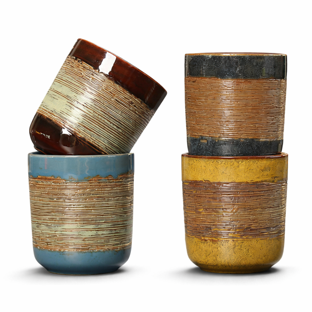 كوب سيراميك فاخر بملمس خشن - 160 مل | الوان متعددة