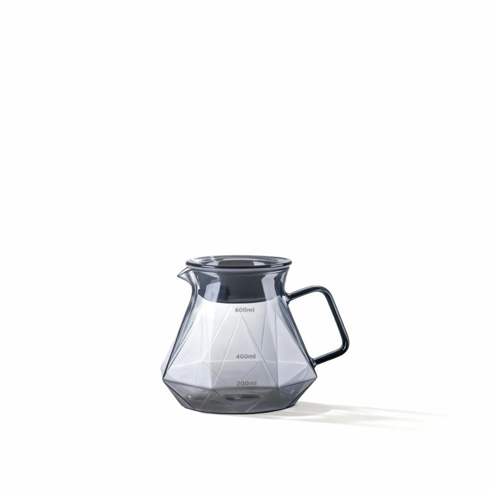 سيرفر V60 - زجاجي اسود و عسلي فاخر | V60 Server Black