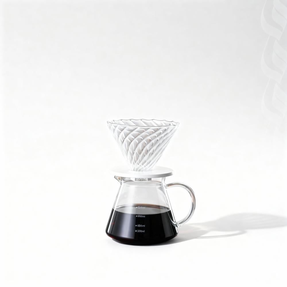 طقم التقطير V60 - ابيض | V60 Dripper 02