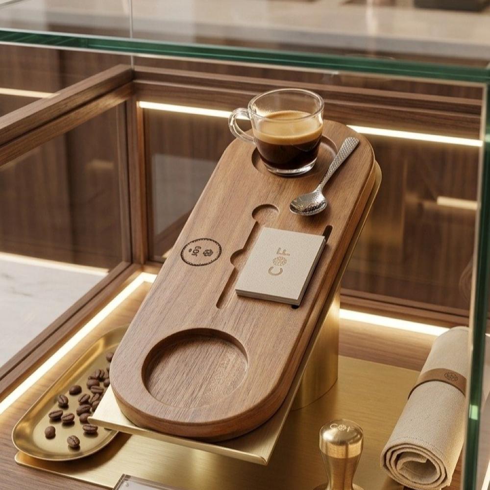 حامل كوب اسبريسو خشبي | Wooden Espresso Cup Holder