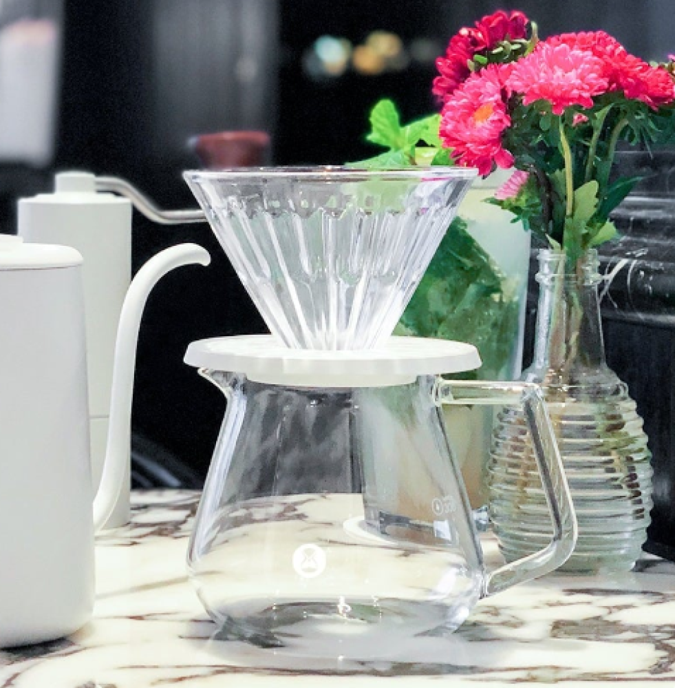 تايمور طقم تحضير القهوة كرستال دريبر زجاجي | Timemore Crystal Eye