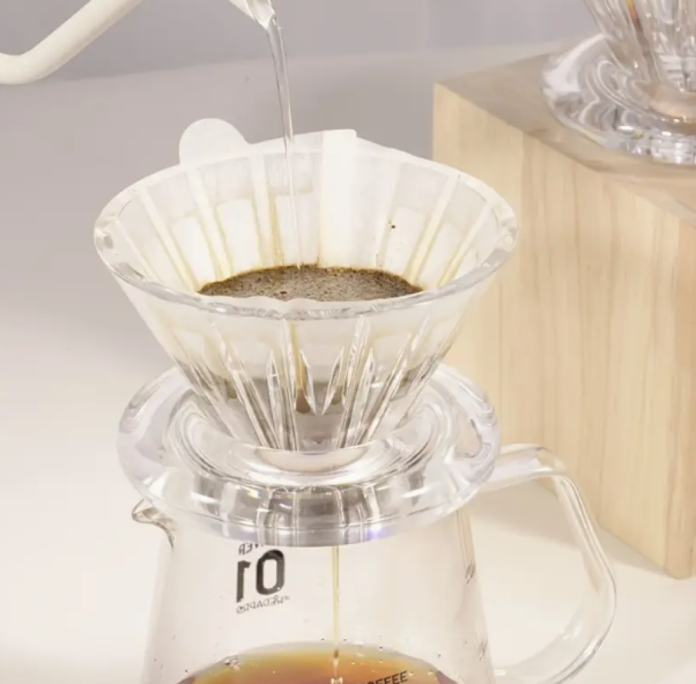 قمع تقطير V60 بقاعدة كروية - مقاس 01 - 02 | Coffee Dripper