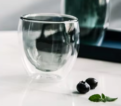 اكواب زجاجية مزدوجة الطبقات - الوان متعددة | Glass CUP اكواب زجاجية مزدوجة الطبقات - الوان متعددة | Glass CUP