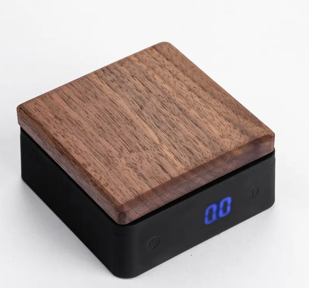 ميزان قهوة خشبي - صغير | Wooden coffee scale ميزان قهوة خشبي - صغير | Wooden coffee scale